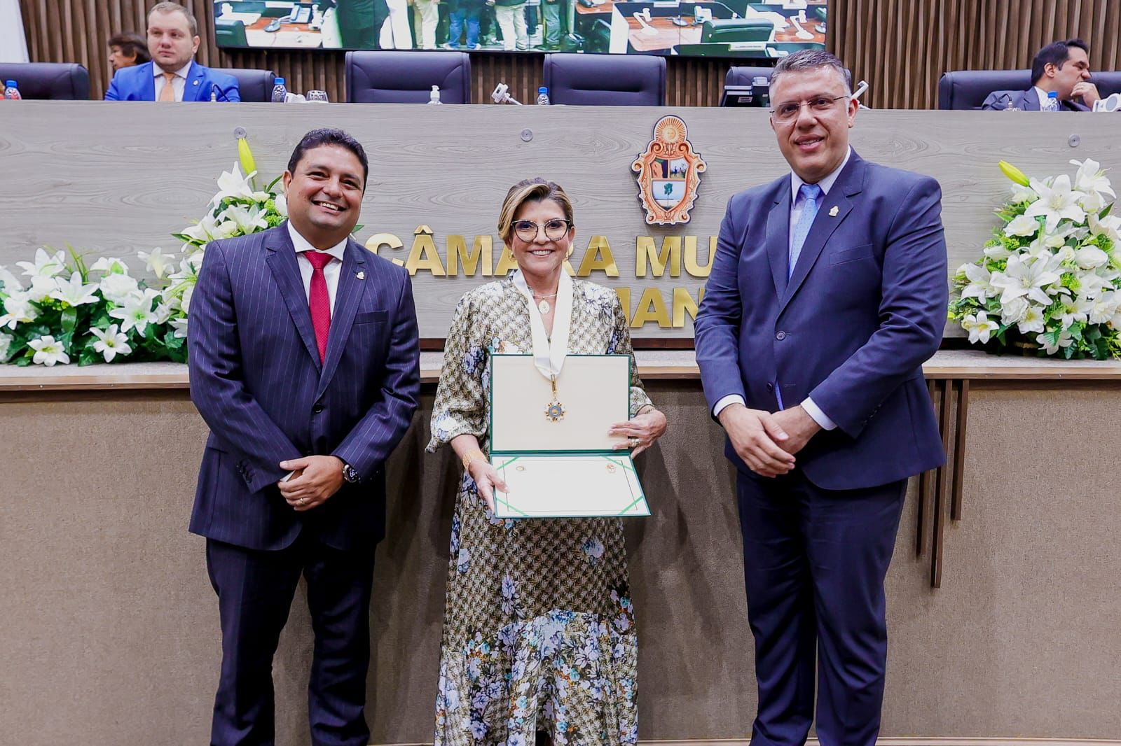 Desembargadora Nélia Caminha é homenageada com Medalha de Ouro Cidade de Manaus na CMM