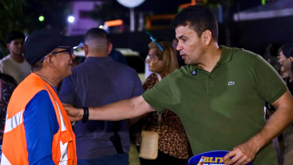 Coronel Rosses durante blitz - Foto: Emerson Lamego / Divulgação