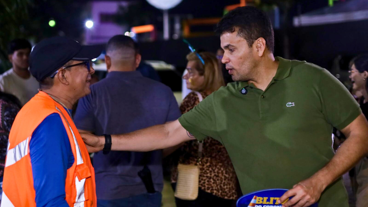 Coronel Rosses durante blitz - Foto: Emerson Lamego / Divulgação