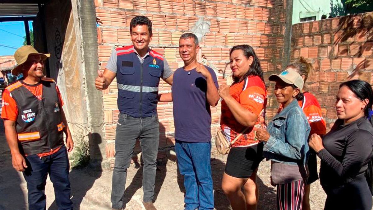 Carlos Pai Amado acompanha vistoria da Semhaf na Comunidade Coliseu