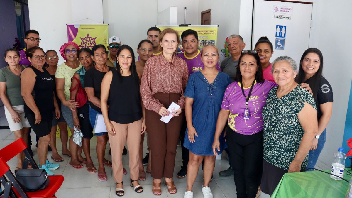 Yomara Lins visita instituto que transforma vidas de mulheres e idosos em Manaus