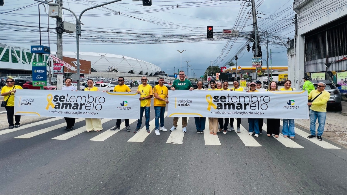 João Carlos realiza ação do Setembro Amarelo e participa do Mega Help em Manaus