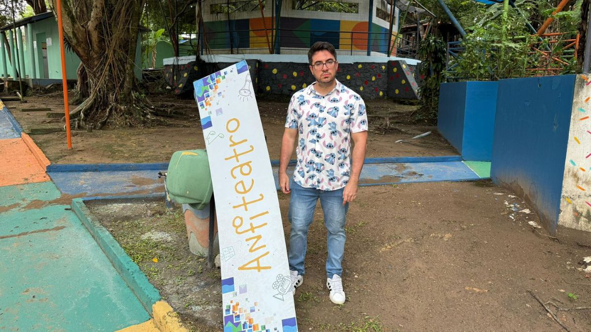 Rodrigo Guedes denuncia abandono do Parque Cidade da Criança em Manaus