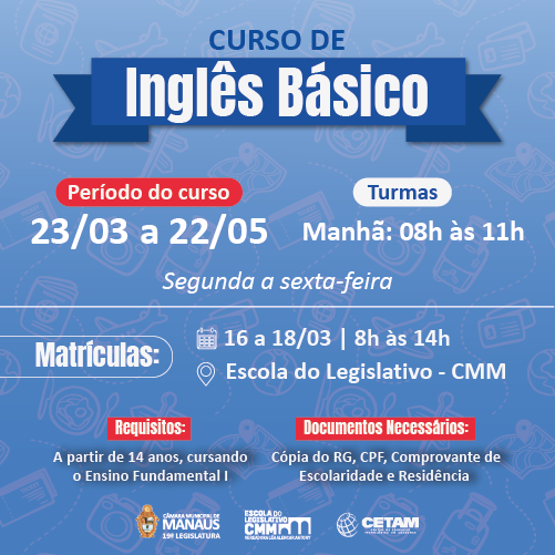 Popup curso de inglês