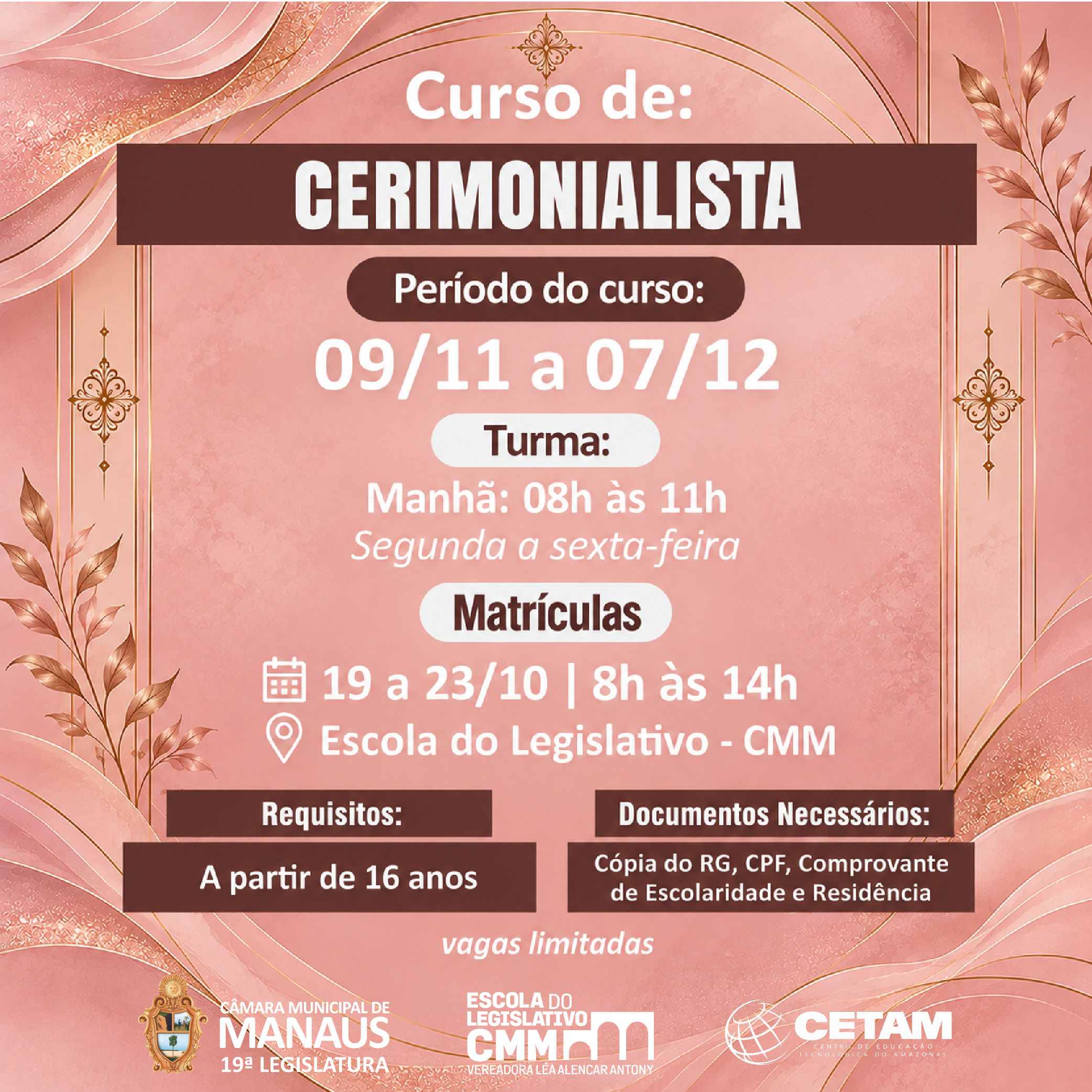 Curso de Cerimonialista
